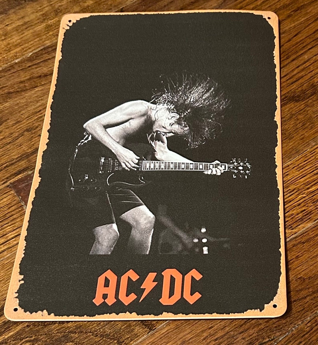 Classic Rock AC/DC Tin Advertisement Poster Music Merchandise Tin Sign ...