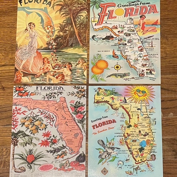 Florida ~ Vintage ~ Touredt Maps ~ Tourism Photos