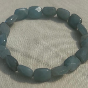 Aquamarine Beaded Bracelet
