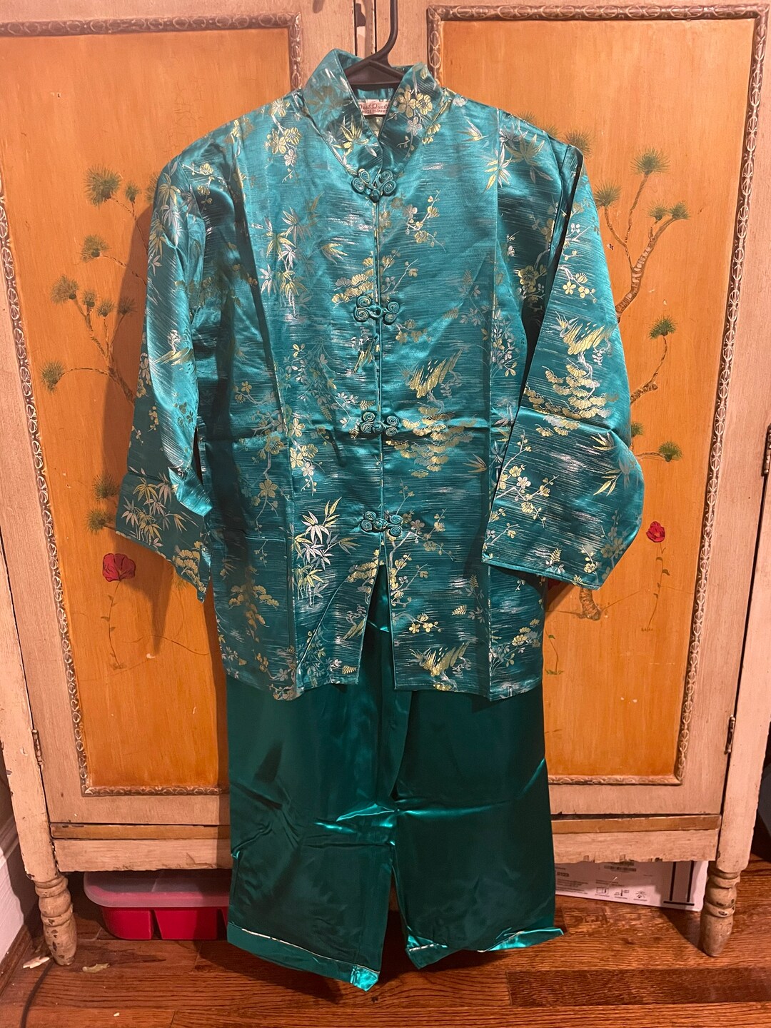 Silk Japanese Brocade Cheongsam Pajama Set Womens - Etsy