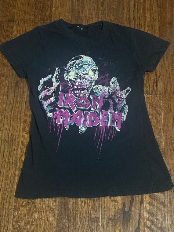 Womens Vintage Iron Maiden Top ~ Baby Doll T - image 2