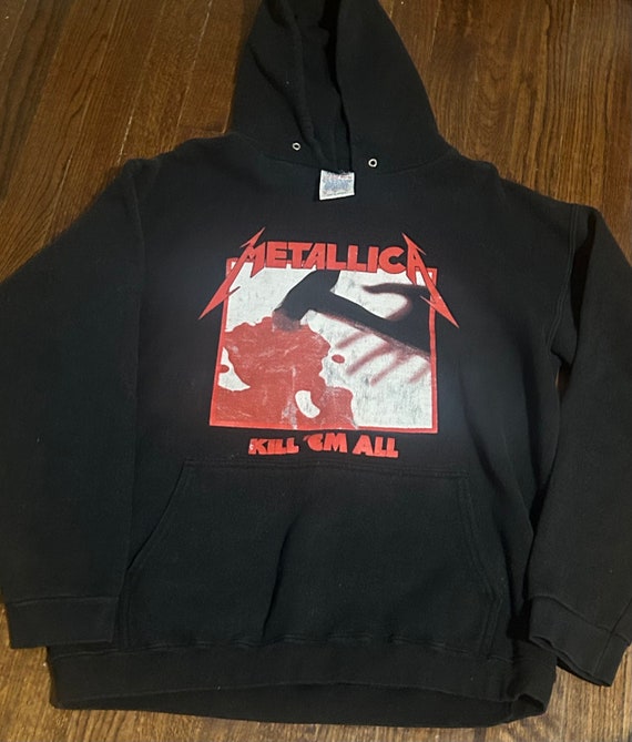 Kill Em All Hoodie ~ Heavy Metal ~ Vintage Hoodie - image 5