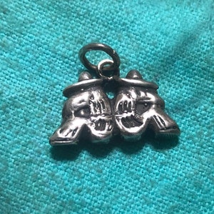 The Sleeping Mexican Sterling Silver Pendant ~ Vintage Sterling Jewelry