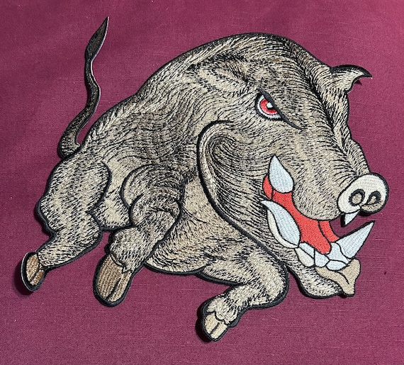 Wild Boar Back Patch ~ Wild Hog - image 1
