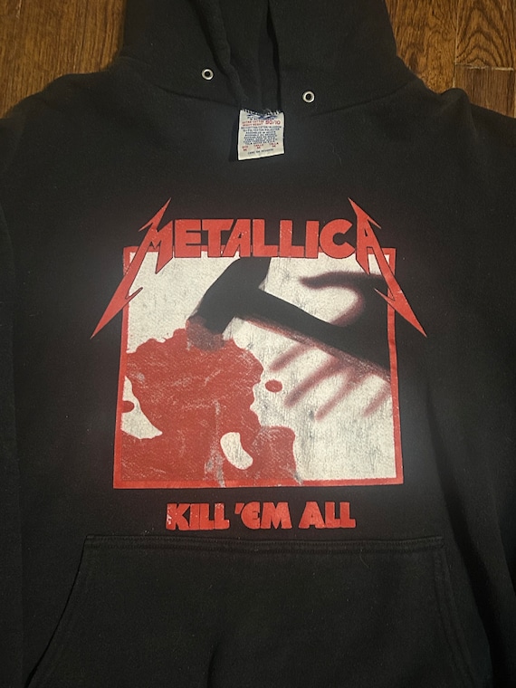 Kill Em All Hoodie ~ Heavy Metal ~ Vintage Hoodie - image 1