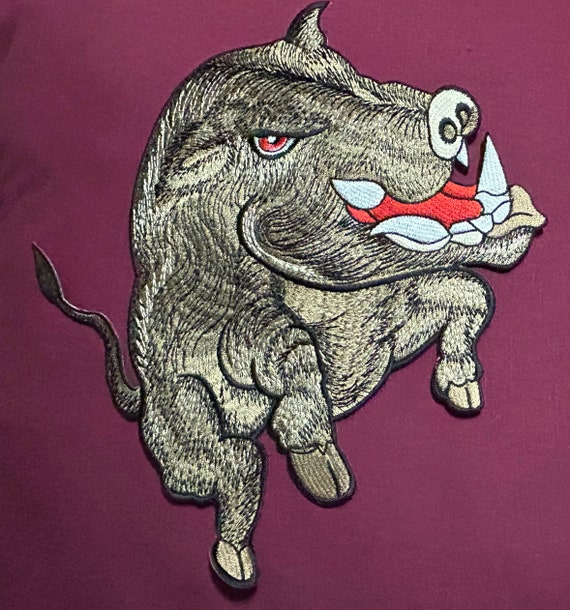 Wild Boar Back Patch ~ Wild Hog - image 3