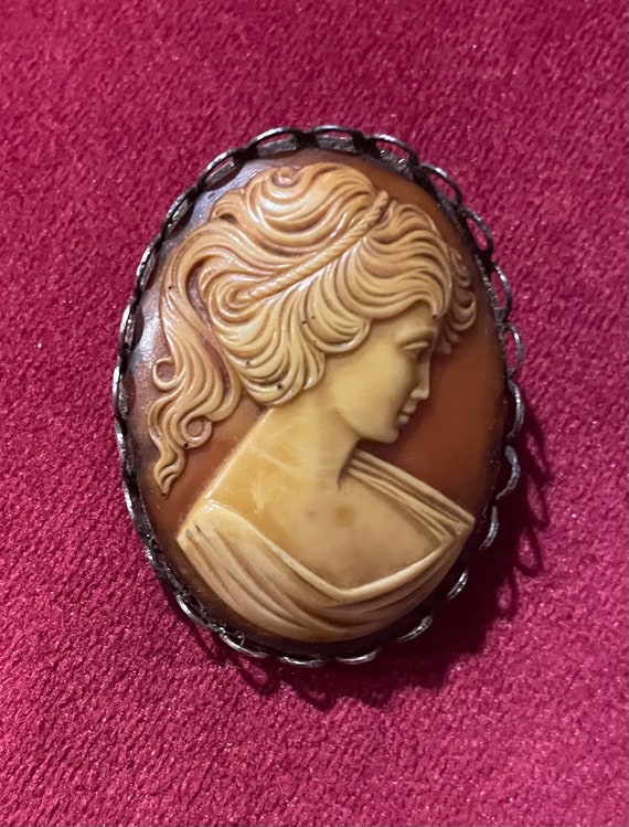 Cameo Brooch ~ Costume Brooch ~ Vintage Jewelry