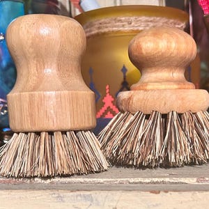 Bamboo Dishbrush With Knob ~ Set Of 2
