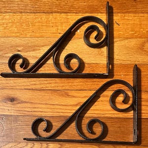 Vintage Cast Iron Shelf Brackets ~ Plant Hanger