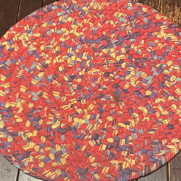 Red Chair Pad ~ Chair Rug