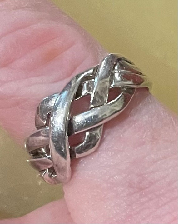 Sterling Silver Puzzle Ring