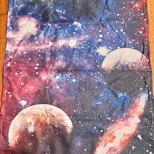 Moon Planets Nebula Outer Space Tapestry