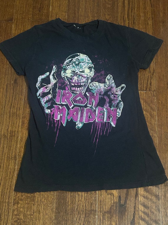 Womens Vintage Iron Maiden Top ~ Baby Doll T - image 3