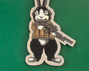 Embroidered Velcro Patch ~ Tactical Rabbit