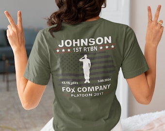 Custom Military Bootcamp Grad T-shirt Matching Military Family Shirt Family Day Graduation tshirt Proud Military Dad Shirt Grad Gift