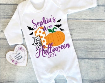 inktastic My 1st Halloween Will Be Magical with Brown Haired Witch Baby T-Shirt inktastic My 1st Halloween Will Be Magical with Brown Haired Witch Baby T-Shirt