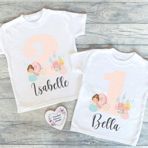 Personalised Princess Birthday T-shirt | Custom Birthday Keepsake T-shirt | Personalized Birthday Gift | Customisable Crown Birthday Shirt