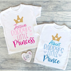 Personalized Father&#39;s Day T-shirt: Daddy&#39;s Little Prince/Princess Keepsake