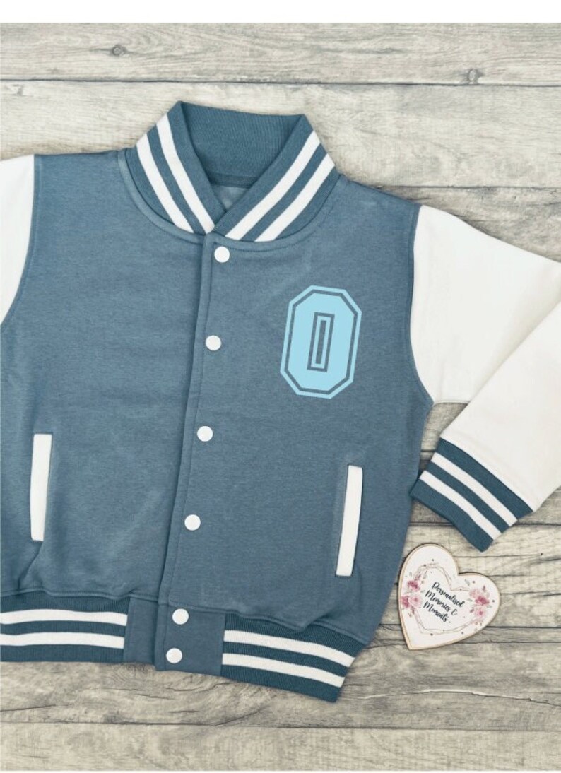 Personalised Children's Varsity Jacket Name Jacket Coat Etsy