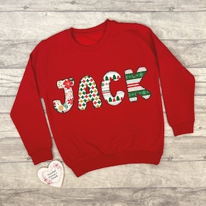 Personalised Childrens Christmas Jumper | Xmas Sweatshirt | Christmas Gift |Christmas T-shirt Tee | Matching Family Sibling Christmas Outfit