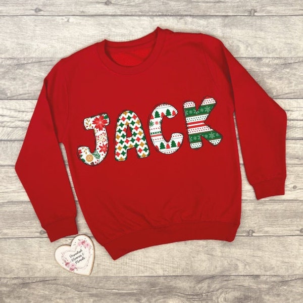 Personalised Childrens Christmas Jumper | Xmas Sweatshirt | Christmas Gift |Christmas T-shirt Tee | Matching Family Sibling Christmas Outfit