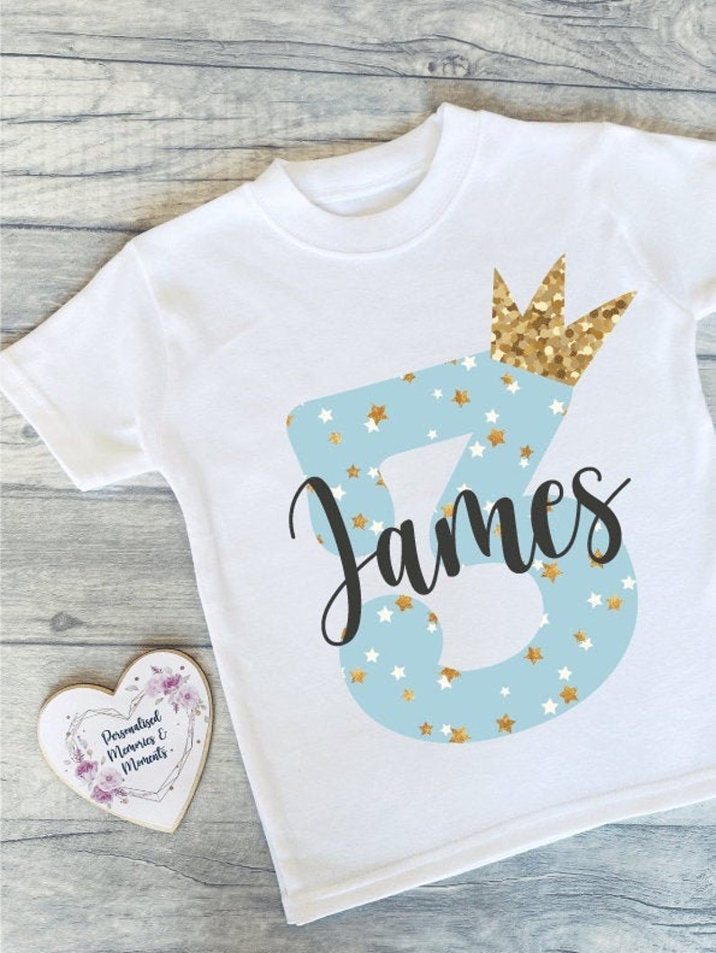 Personalised Birthday Tshirts Birthday Keepsake Tshirt Etsy
