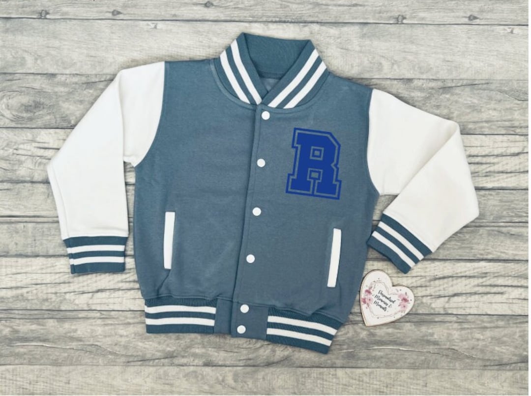Personalised Children's Varsity Jacket Name Jacket Coat Jacket Gift