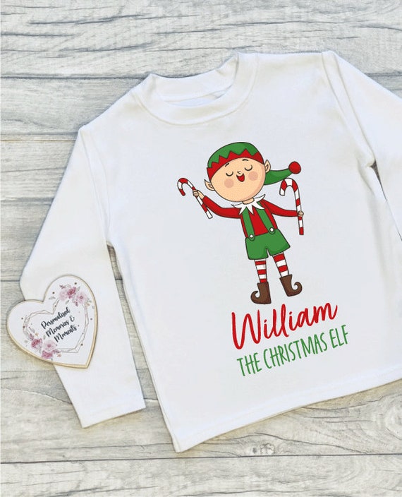 Elf Personalisiertes Weihnachtsoutfit Familie Weihnachten Weihnachtself T Shirt