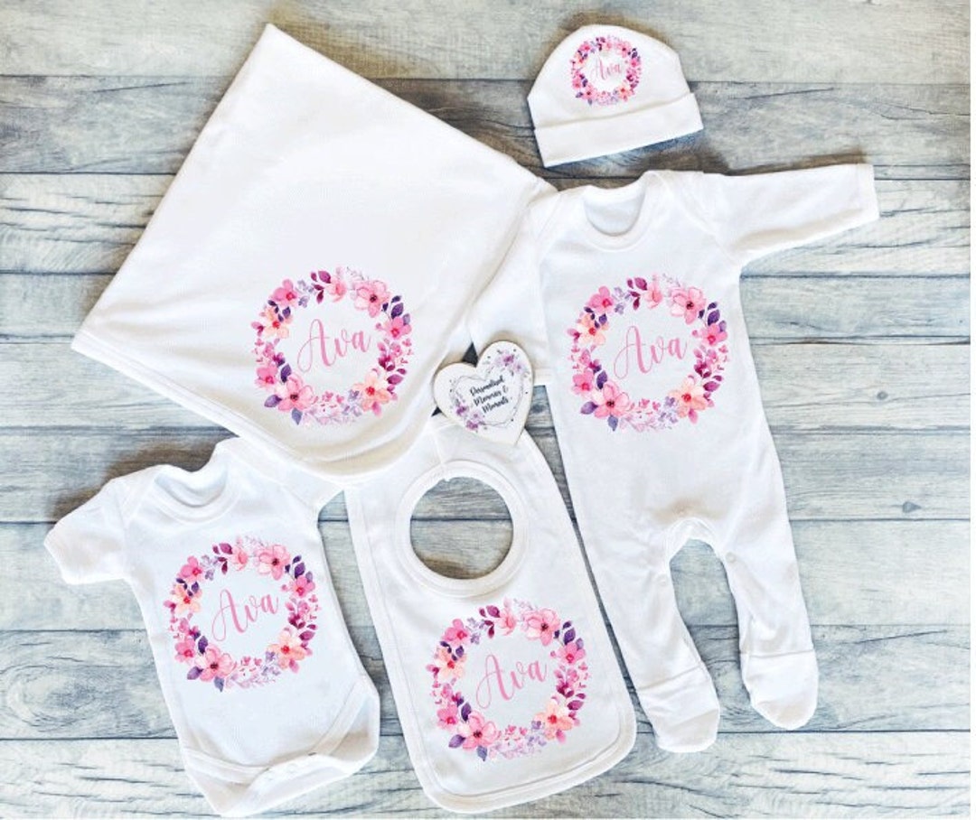 Newborn Baby Personalised Clothing | Baby Gift | Personalised Baby Grow ...