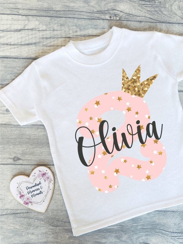 Personalised Birthday T-shirts Birthday Keepsake T-shirt | Etsy