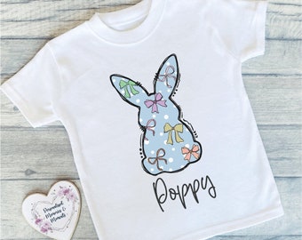 Personalised Childrens Easter T Shirt | Keepsake T-shirt  | Easter Present Gift | Easter Top | Easter Tee | Sibling Baby Sis Bro Easter Gift