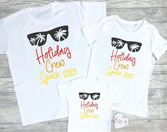 T-shirt assorti de vacances de vacances de famille | T-shirt de vacances souvenir | T-shirt pour tout-petits pour enfants, hommes et femmes | Ensemble familial | Vacances assorties