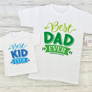 Matching Daddy And Children&#39;s Father&#39;s Day T-shirts | Keepsake T-shirt | Father&#39;s Day Gift | Daddy Dad and Me T-shirt | Matching T-shirt Set