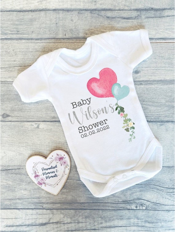 Personalised baby grows deals etsy
