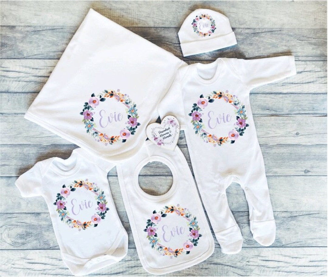 Newborn Baby Personalised Clothing Baby Gift Personalised