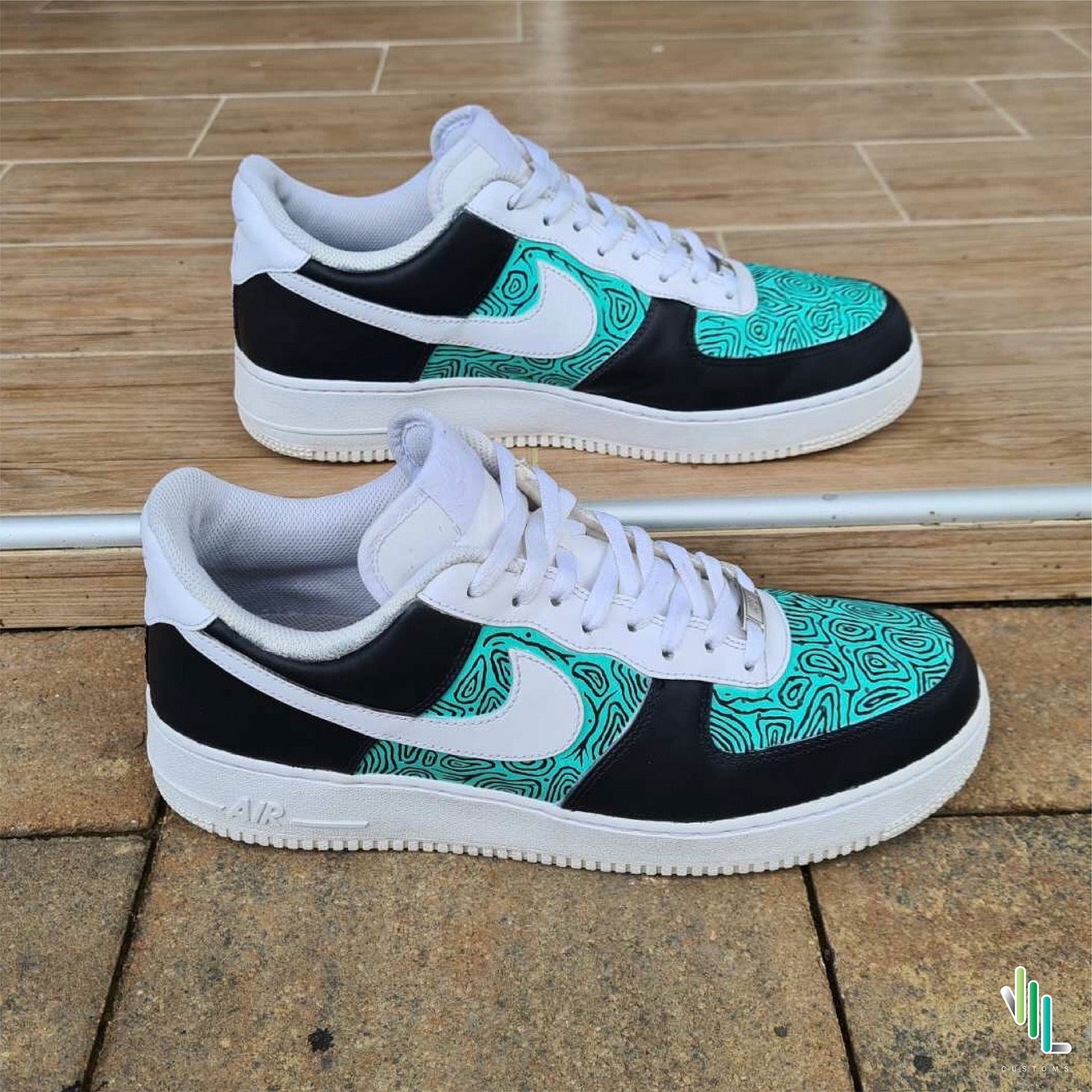NIKE AIR FORCE 1 x Tiffany Distorted Circles | Etsy