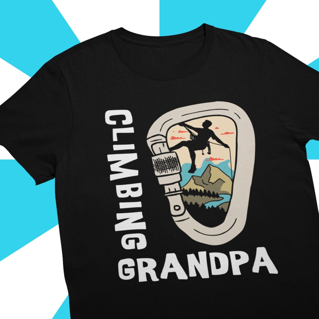 Vintage Climbing Carabiner Tshirt Climbing Climbing Grandpa Etsy