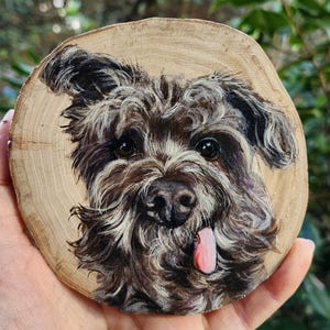 Ornement de portrait d'animal de compagnie personnalisé peint à la main chien chat animal cadeau personnalisé