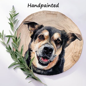 Ornement de portrait d'animal de compagnie personnalisé peint à la main chien chat animal cadeau personnalisé