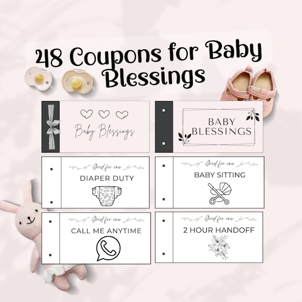 Coupon Book Baby Shower Etsy