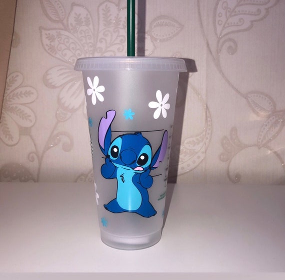 Lilo & Stitch 24oz. Plastic Cold Cup w/ Lid and Topper Straw