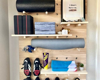 Home gym wall shelf hotsell