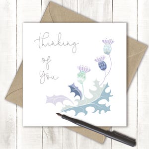 Thinking of You Thistle Card