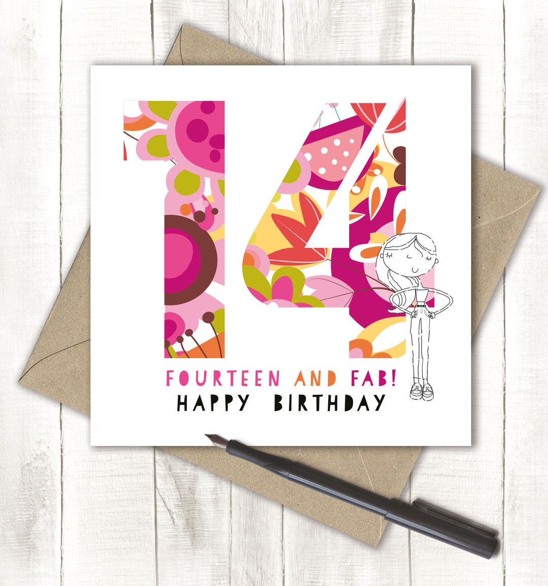 fourteen-and-fab-14th-birthday-card-happy-14th-birthday-teenage-girl-birthday-card-14-and-fab-card-etsy for Free Printable 14th Birthday Cards Fourteen and Fab! 14th Birthday Card, Happy 14th Birthday, Teenage Girl Birthday Card, 14 and Fab Card - Etsy for Free Printable 14th Birthday Cards