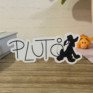 Pluto Character Signature Sticker