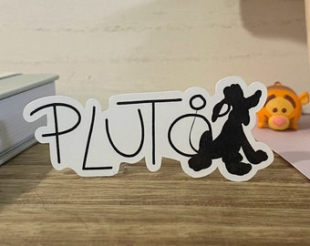 Pluto Character Signature Sticker
