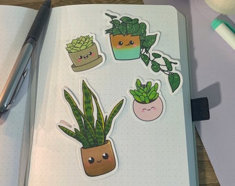 Kawaii Plant Sticker Pack