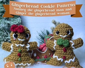 Lebkuchen-Plätzchen Häkelanleitung (englisches PDF-Muster)