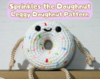 Sprinkles the Leggy Donut Häkelanleitung (englisches PDF-Muster)