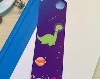 Space Dino - Dinosaur Astronaut Exploring the Galaxy 2x6in Bookmark